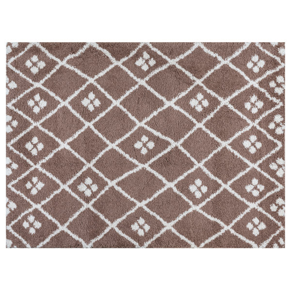 World Menagerie Ruffner Shaggy Brown Rug Wayfair.co.uk